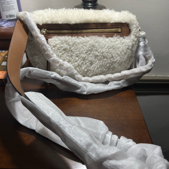 Michael Kors XS Slater Shearling Sling Bag - Picture 5 of 7